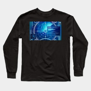 Blue Sonar Long Sleeve T-Shirt